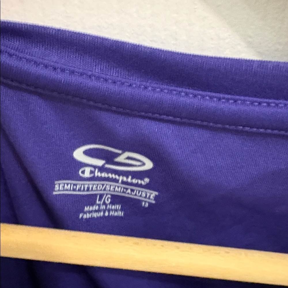 Champion Women's Vibrant Purple Short Sleeve Tee - Picture 2 of 3